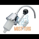 Käsipump sulgemiskraaniga max 3.8 ltr/min. 9.5mm voolikule