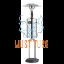 Patio heater - stainless steel with ELEGANCE gas