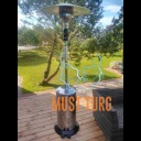 Patio heater - stainless steel with ELEGANCE gas