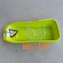 Plastic sled with size 90.5x41x17cm green