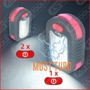 Töövalgusti 3W riba LED patareitoitel (3XAAA) KS Tools