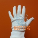 Cotton white gloves no.10 12 pairs