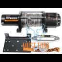 Winch with synthetic rope 2268kg 12V 3.8hp / 2.8kW IP67 Rock