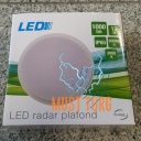 Led radar-plafoon ümmargune 160mm 12W IP65 valge 1000lm