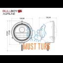 Sõidutuli-kaugtuli Led 10-30V 15W/15W 700/1200lm Ref.12.5 ECE R10 R112 Bullboy