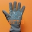 Working gloves in imitation leather black / gray fleece lining no.9 12pairs