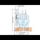 Submersible pump 12V 9400l / h 18A