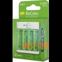 Batteries 4xAA 2100mAh with USB battery charger for AA / AAA GP batteries