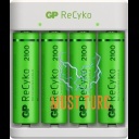 Batteries 4xAA 2100mAh with USB battery charger for AA / AAA GP batteries