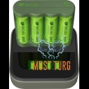 Batteries 4xAA 2100mAh with USB battery charger AA / AAA GP