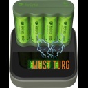 Batteries 4xAA 2100mAh with USB battery charger AA / AAA GP