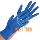 Nitrile gloves with structured palm powder-free blue size M 50pcs