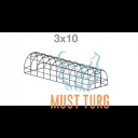 Greenhouse Nano 300x210x1000cm polycarbonate 4mm