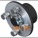 Trailer flange with bearing 4x100 750kg inner size 30mm