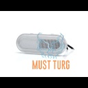 Ääretuli valge 12-24V 124x49x20mm ECE R91 R3 R10 Strands