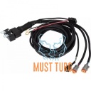 Additional light wiring kit with 3-wire switch 12V 20A 150W Philips