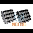 Haagise juhtmevabade tagatulede komplekt 12-24V Optibeam Dark Phantom ECE R148 R10