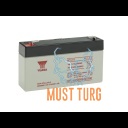 Small appliance battery 1.2Ah 6V 97x25x54.5mm NP1.2-6 Yuasa