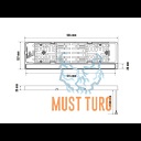 Töö ja tagurdustuli 50W 12-24V 4800lm 5300K R148 R10 Optibeam E-Bar Reverse