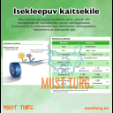 Isekleepuv kaitsekile 50x1000cm 80my helehall