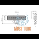 Töötuli tagurdustuli Bullboy Proline Slim 12W 12-30V 2000lm R10 R148 R23