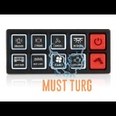 Switch panel Control box 8 channels 12-24V 60A
