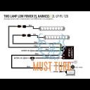 Juhtmesari 2 parktulega Lazer tuledele Triple-R / Linear