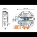 Kaugtuli Optibeam Savage 9 parktulega 60W 9-36V Ref.45 7200lm R112 R10 R7