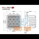 Töötuli 60W 9-32V 6000lm 5000K IP68 BullBoy Agriline