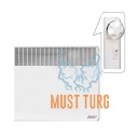 Küttekonvektor Atlantic Bonjour 1500W IP24 jalgade ja seinakinnitusega