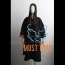 Poncho Black Market size M