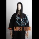 Poncho Black Market size M