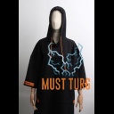 Poncho Black Market size L