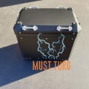 BMW aluminum case left black 77412472173