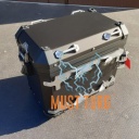 BMW aluminum case left black 77412472173