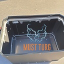 BMW aluminum case left black 77412472173