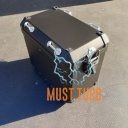 BMW aluminum case left black 77412472173