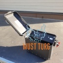 BMW aluminum case right black 77412472174