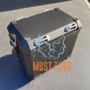 BMW aluminum case right black 77412472174