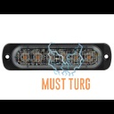 Vilkur kollane 12-24V 113x28x9mm 29 vilkumisrežiimi ECE R65 Class 1 R10