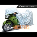 Motorcycle cover 3 layers with reflector size L 220x95x110cm